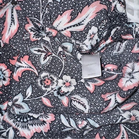 J. Jill Black and Pink Floral Tunic Blouse, women’s M​ - Picture 10 of 10